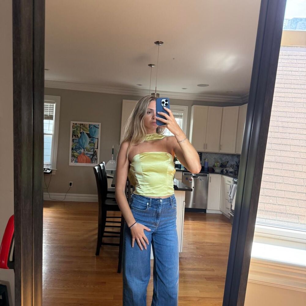 Reformation Women's Green and Yellow Vest - Picture 5 of 8